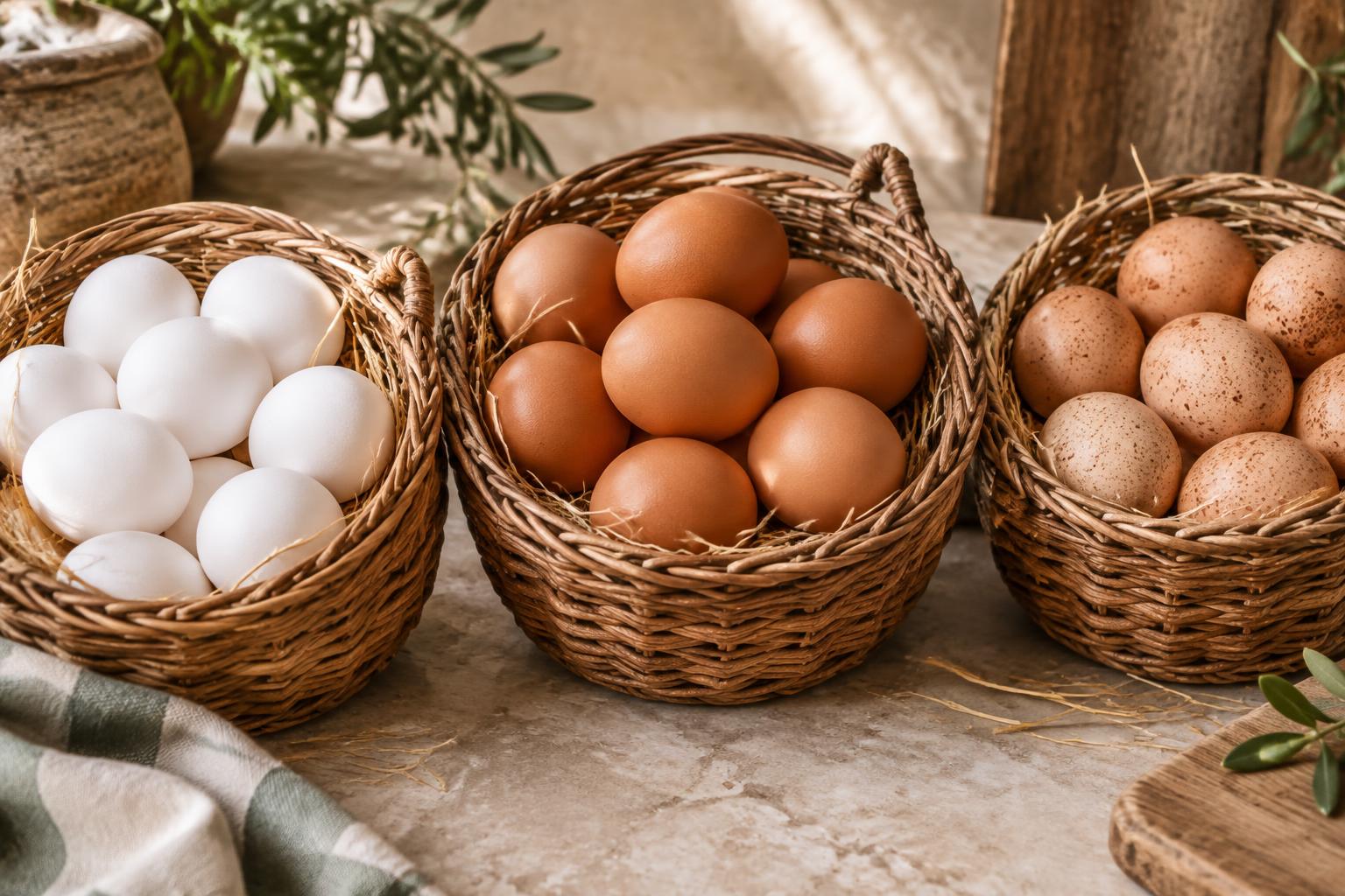 Ovos frescos selecionados pela Egg One